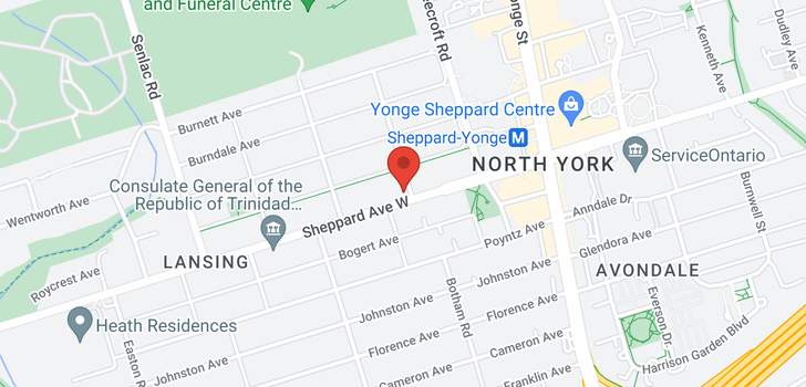 map of #316 -88 SHEPPARD AVE E